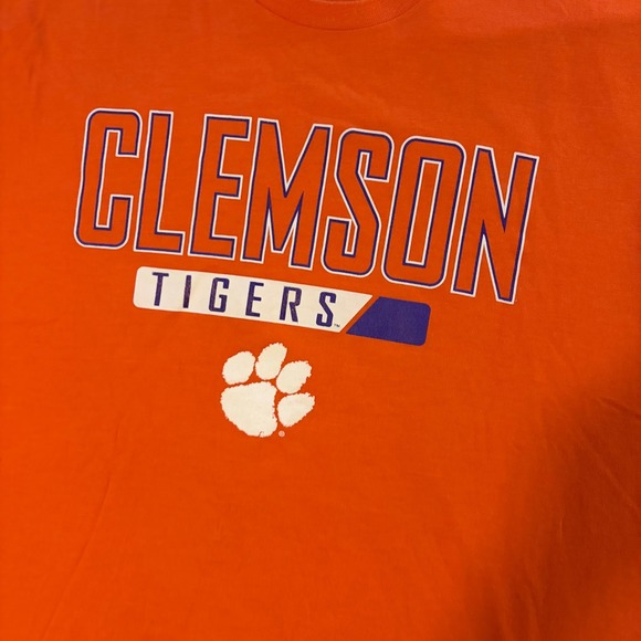 Champion Clemson Tigers Mens 2XL Orange Short Sleeve Graphic T-Shirt NCAA Sports - Picture 3 of 8